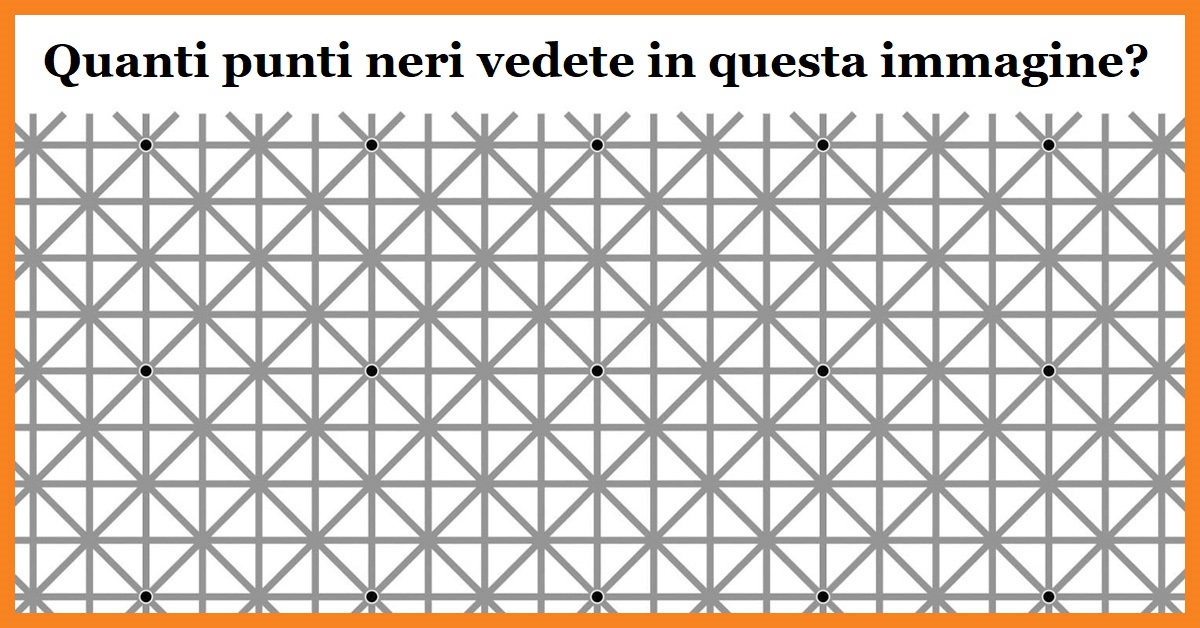 Quanti punti neri vedete in questa immagine?