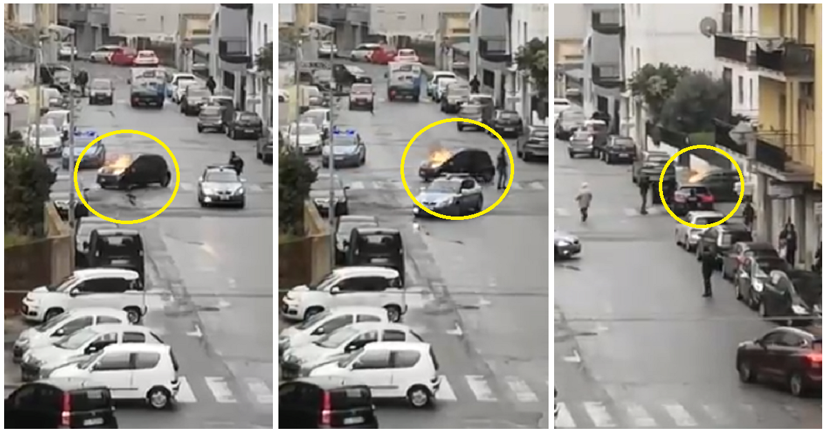 Reggio Calabria, dà fuoco all’ex moglie in auto