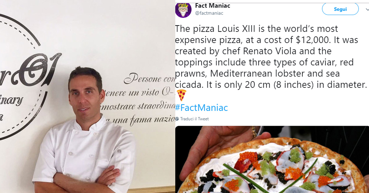 Ecco quanto costa la pizza più costosa del mondo