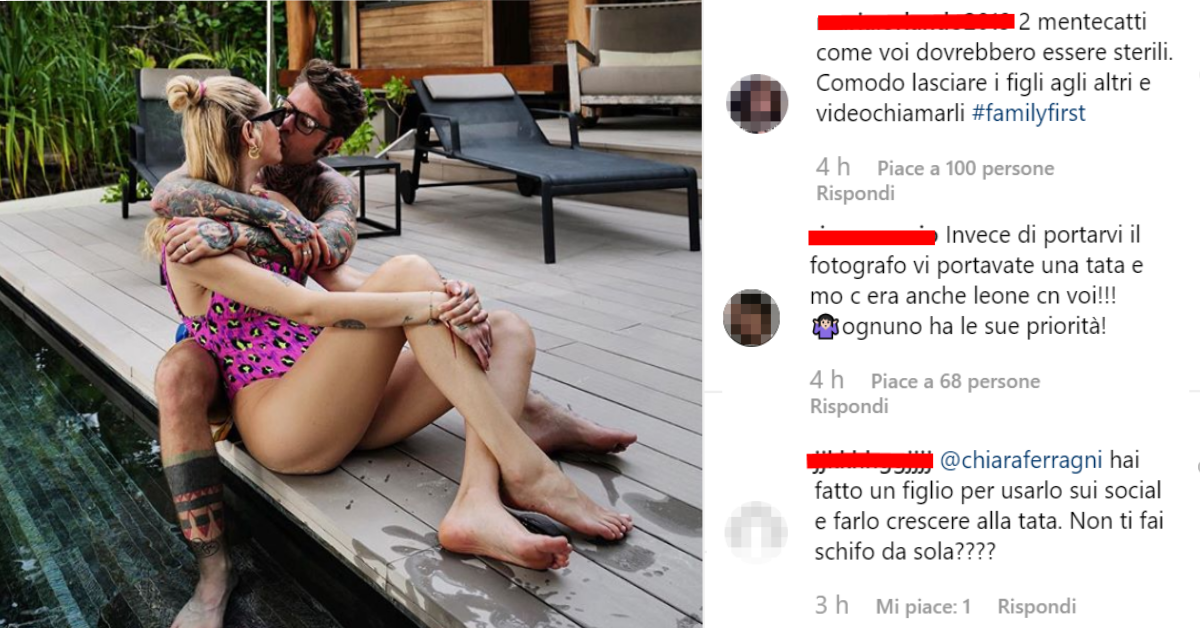 Polemiche sulla vacanza della coppia Ferragni Fedez