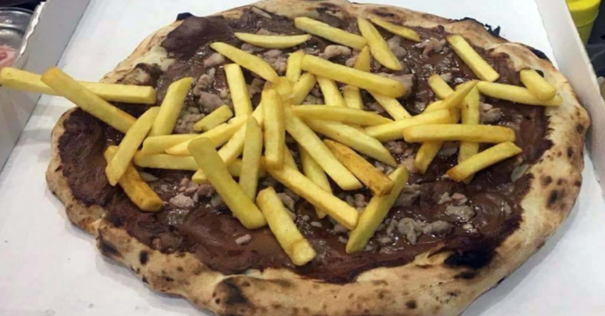 La pizza alla Nutella, Salsicce e Patatine