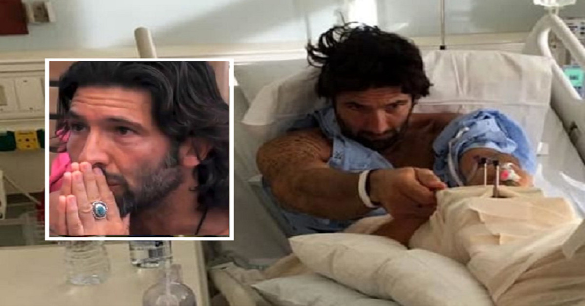Walter Nudo in attesa di un intervento al cuore