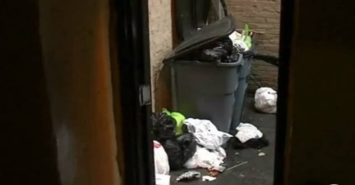 Bambino abbandonato nella spazzatura a New York