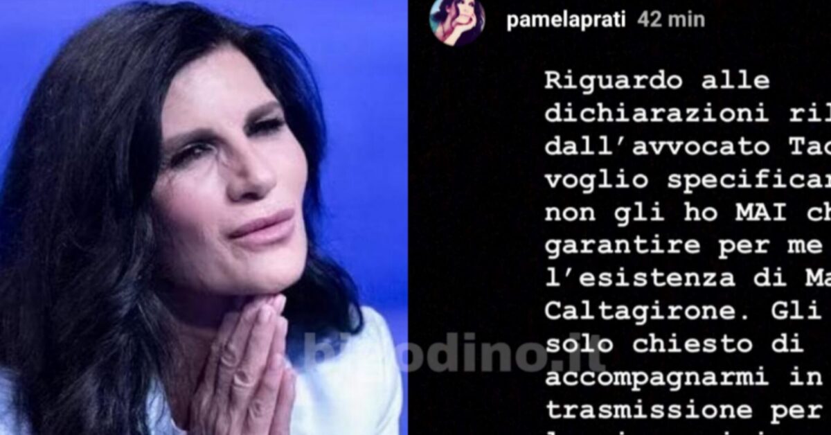 Pamela Prati risponde alle accuse dell’avvocato