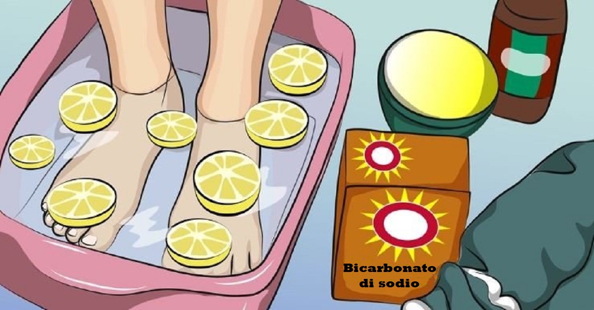 Dovreste immergere i vostri piedi in acqua con limone e bicarbonato almeno 2 volte ala settimana. Il tuo corpo ti ringrazierà