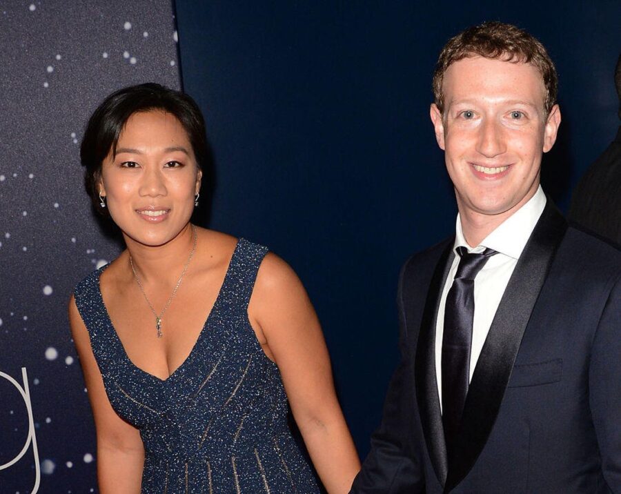 Mark Zuckerberg e la moglie Priscilla Chan