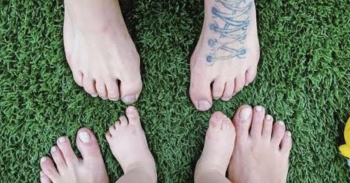 Ferragnez pubblicano una foto dei piedi di famiglia