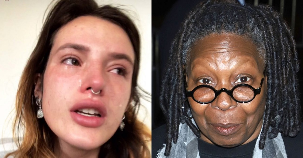 Whoopi Goldberg contro Bella Thorne per le foto senza veli: l’attrice scoppia in lacrime