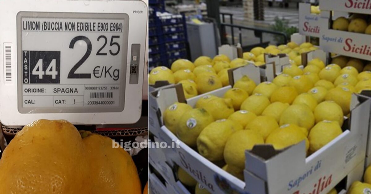 Limoni con buccia non edibile: non bisogna mangiarli