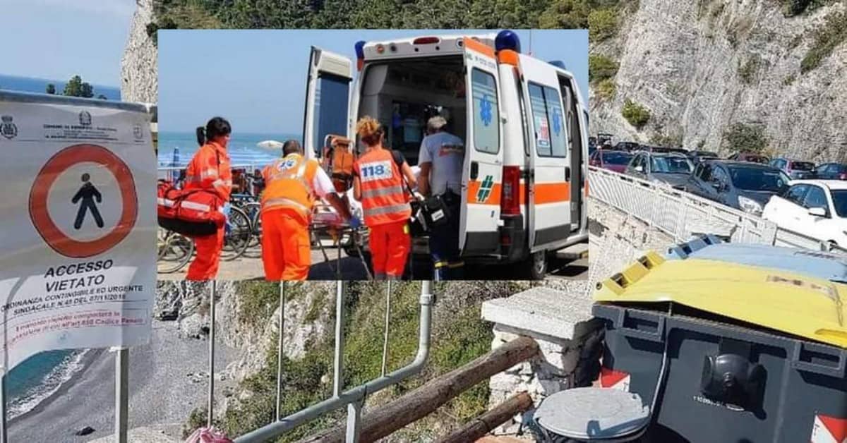 Ragazzino colpito al volto da un cassonetto
