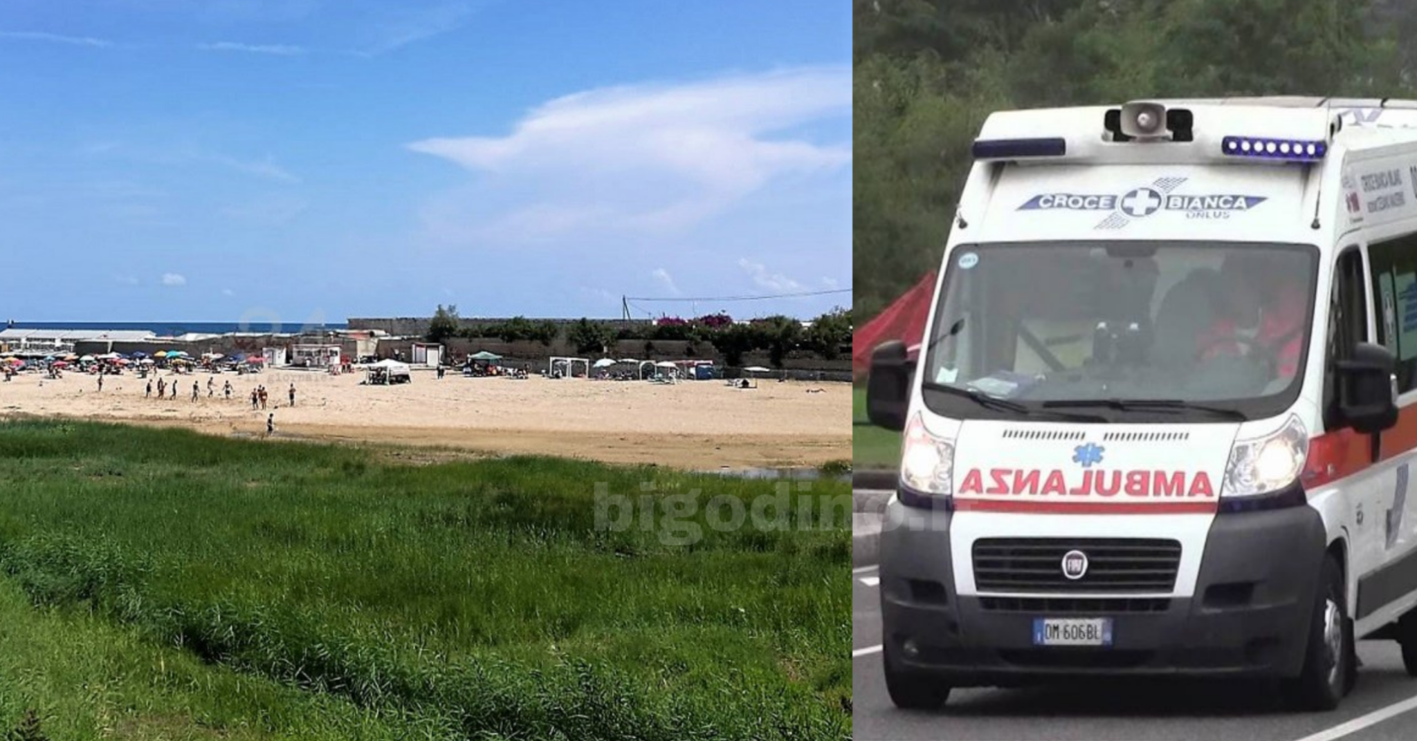 Bari. Bimbo di tre anni scivola da uno scoglio, è grave