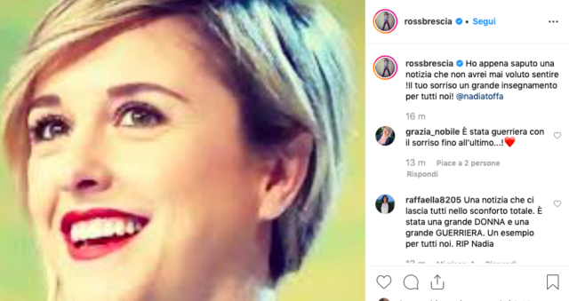 Rossella Brescia addio Nadia Toffa