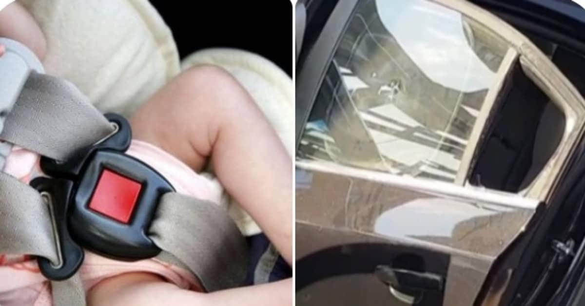 Taranto, bambino di un anno rimasto chiuso in macchina. Salvato dalla polizia.