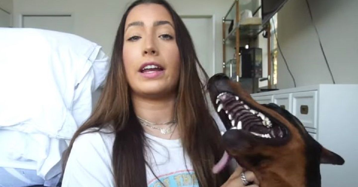 Brooke Houts pubblica il video sbagliato in cui picchia il cane che l’ha resa celebre online