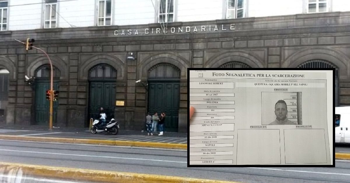 Robert Lisowski, polacco, è evaso dal carcere di Poggioreale