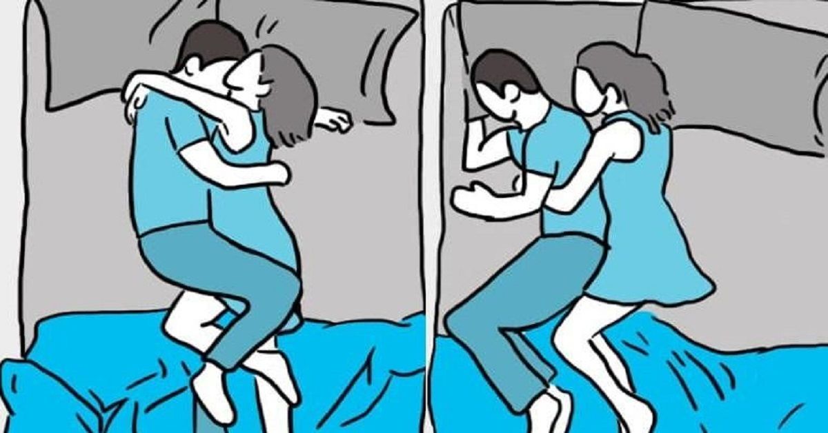 La posizione in cui dorme la coppia dice molto sulla relazione
