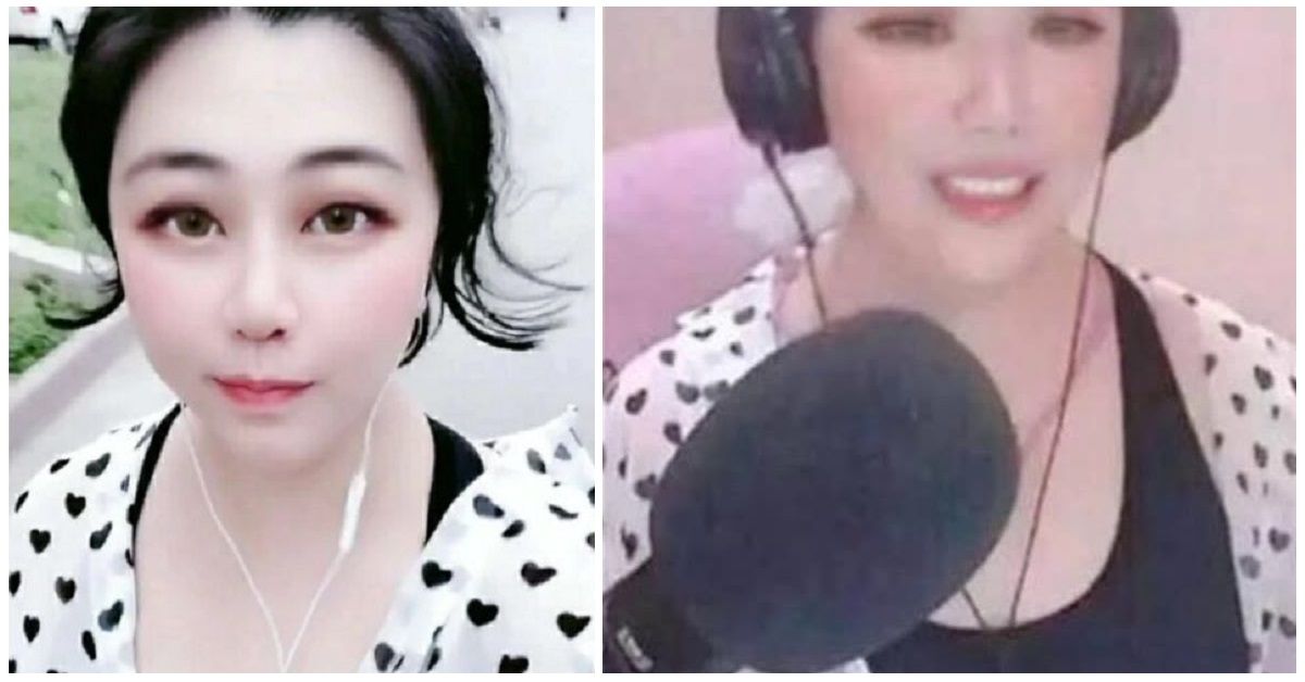 La diretta social svela che la giovane vlogger cinese ha in realtà 58 anni