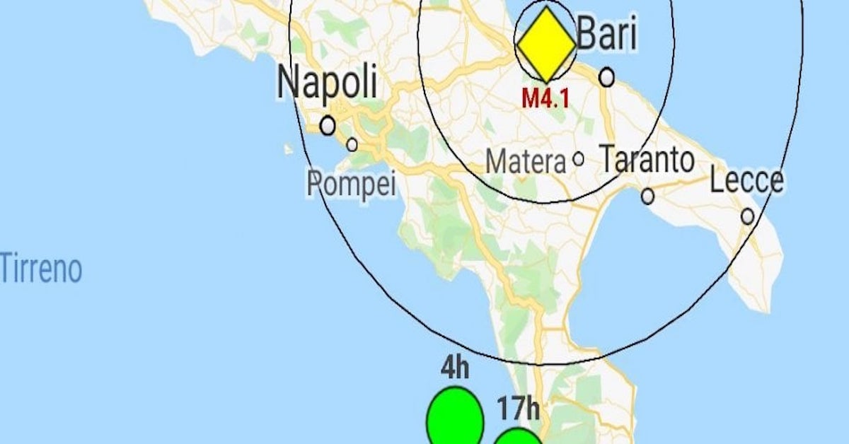 Albania: forte scossa di terremoto, magnitudo 5.6 avvertita distintamente in Puglia