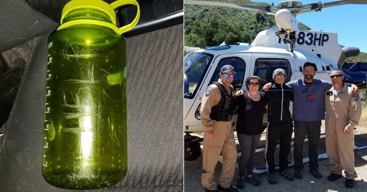 Famiglia salva grazie ad un messaggio in una bottiglia