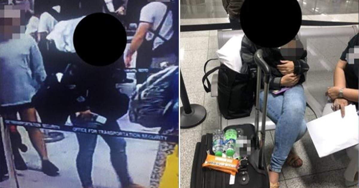 Trovata donna che viaggiava con neonato nel bagaglio a mano.