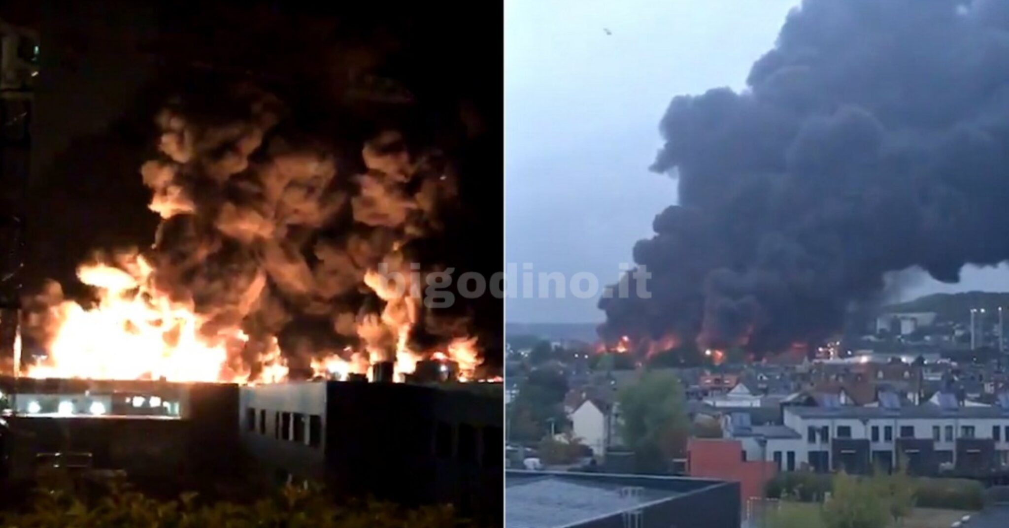 Francia, spaventoso incendio in uno stabilimento chimico