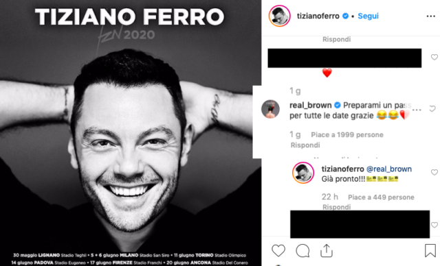 commento Emma Marrone Tiziano Ferro