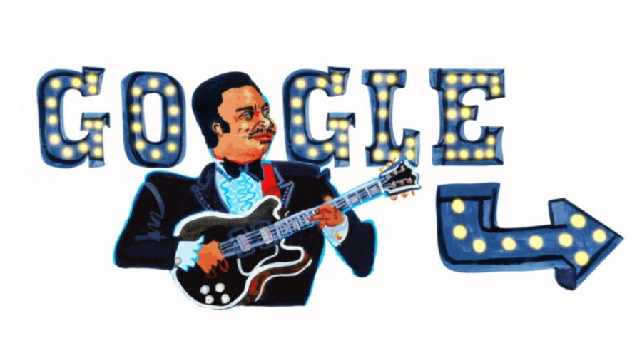 B B King google doodle