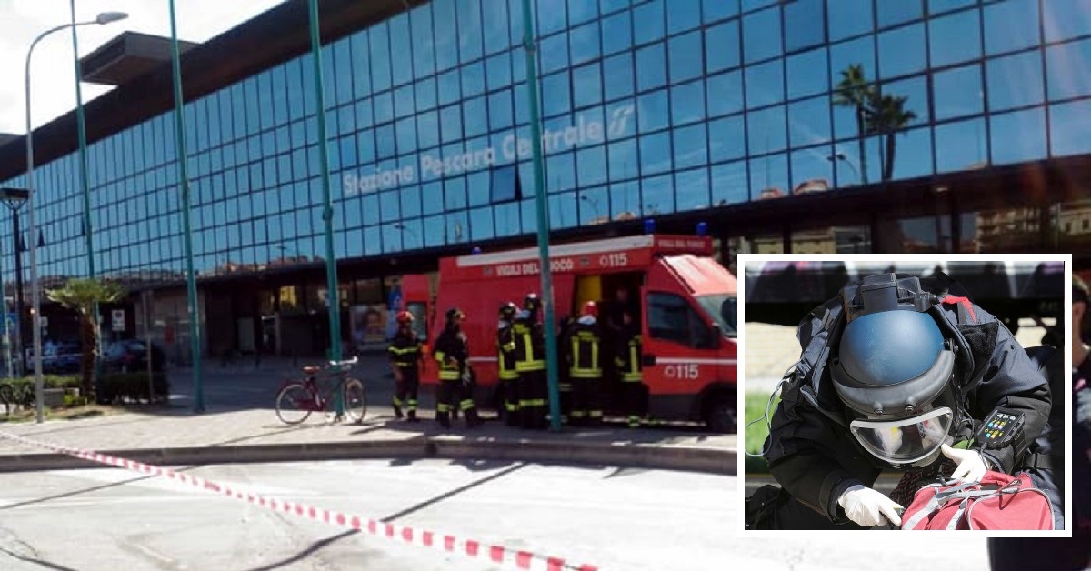 Pescara, paura in centro: falso allarme bomba nucleare alla stazione