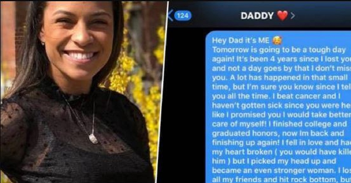 Chastity Patterson scrive messaggi al cellulare del padre defunto, dopo 4 anni la risposta