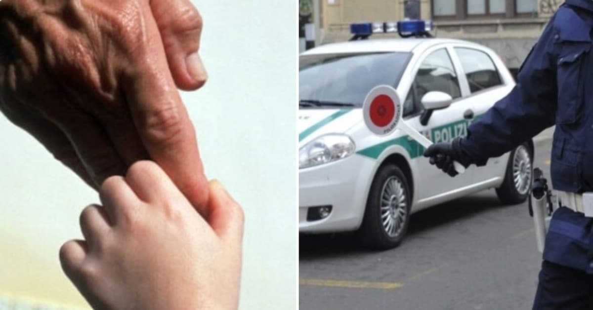 Nonno va a riprendere suo nipote a scuola, in stato di ubriachezza