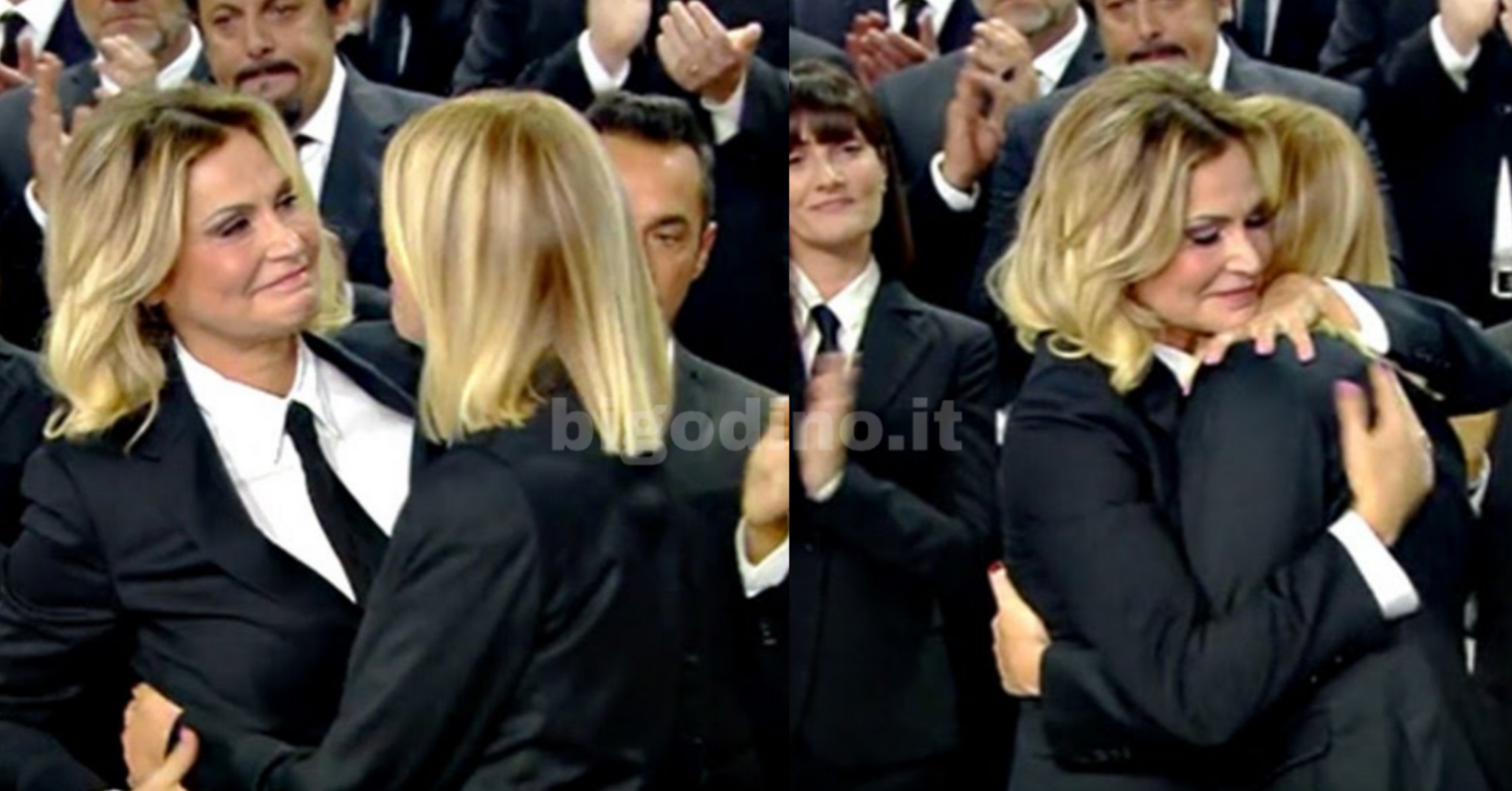 Le Iene, Simona Ventura e Alessia Marcuzzi si abbracciano