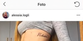 Risultati immagini per alessia ragusa tatuaggio