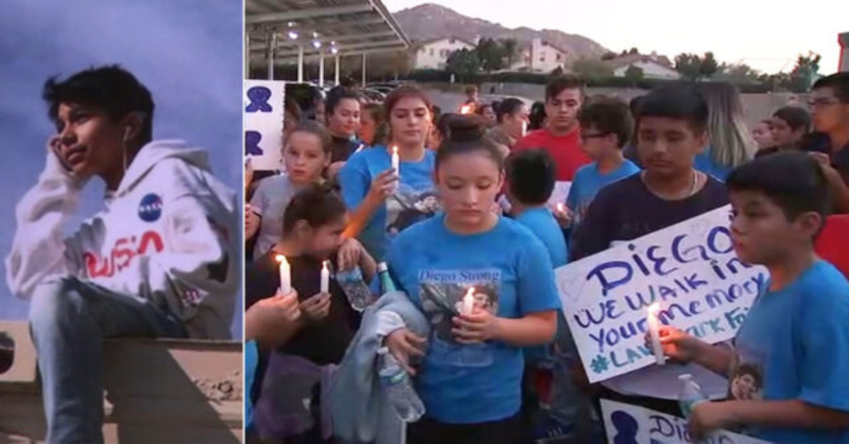Diego, il tredicenne morto per colpa dei bulli della sua scuola