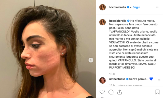 lorella-boccia-post-instagram-minacciata