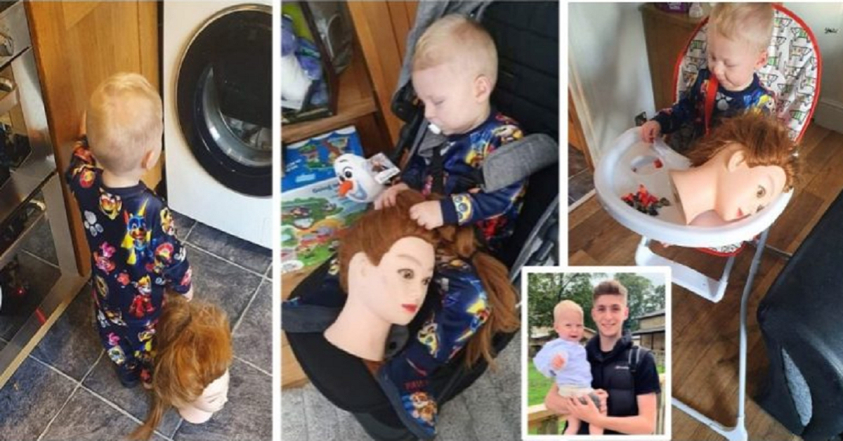 Gli danno la testa di un manichino per sostituire sua madre e si rifiuta di separarsi da lei
