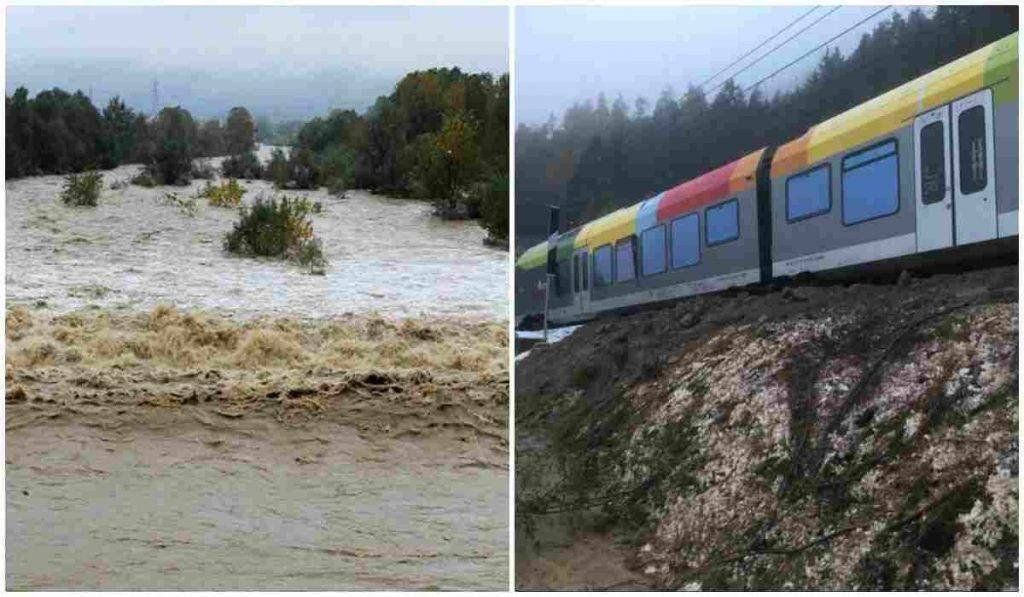 Maltempo, deraglia treno a causa di una frana sui binari: circolazione in tilt