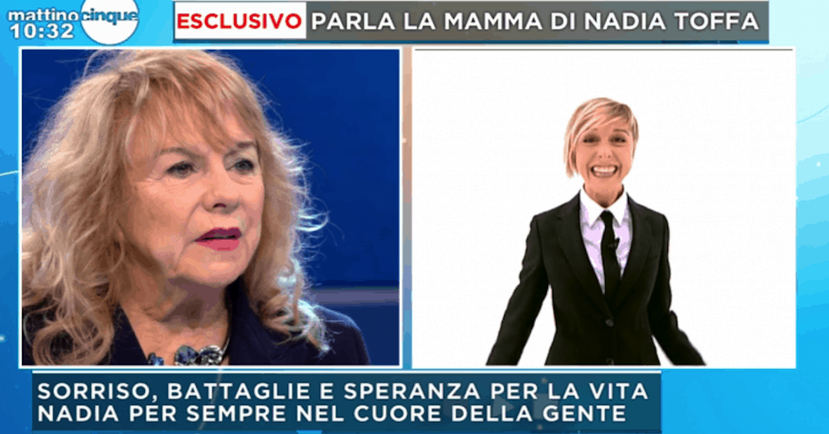 Mattino 5: Nadia Toffa ricordata dalla mamma tra le lacrime di Federica Panicucci