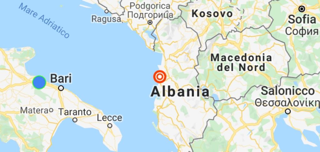Terremoto in Albania, scossa di magnitudo 4.7 tra Tirana e Durazzo