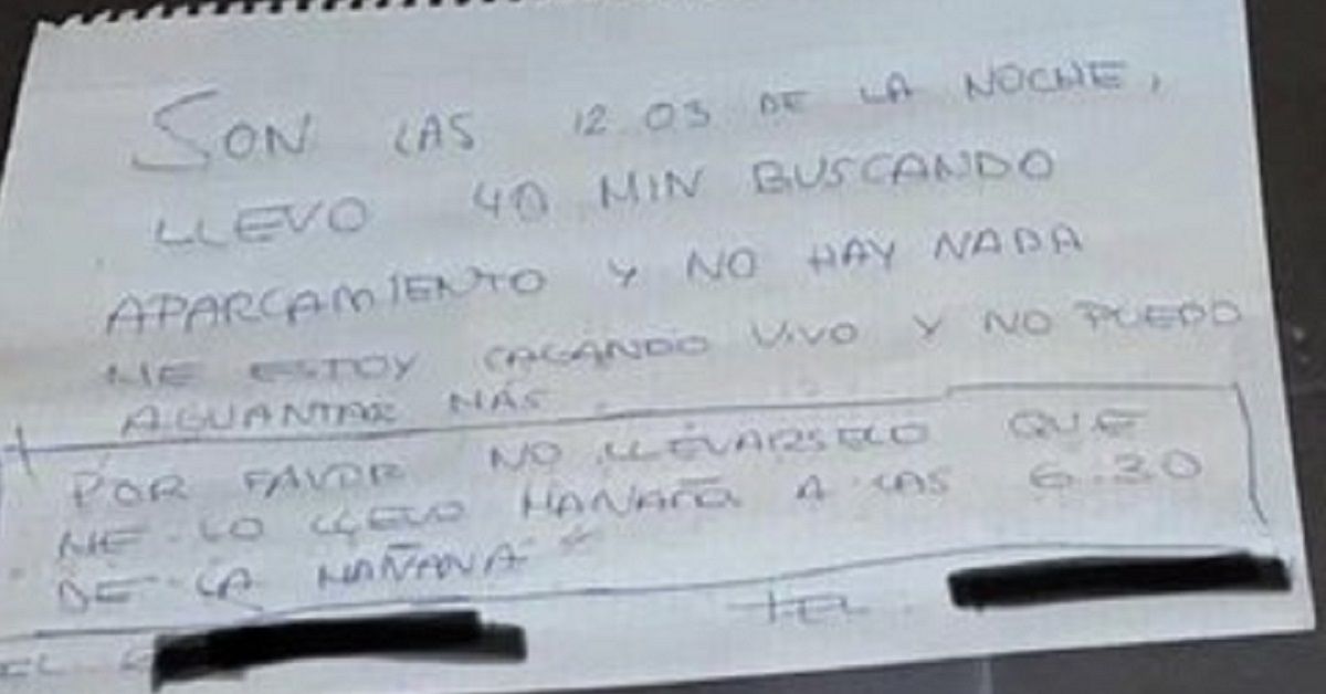 La strano messaggio divenuto virale
