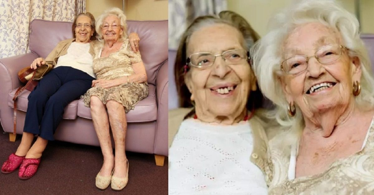 Olive Woodward e Kathleen Saville, amiche da 78 anni, insieme nella casa di cura