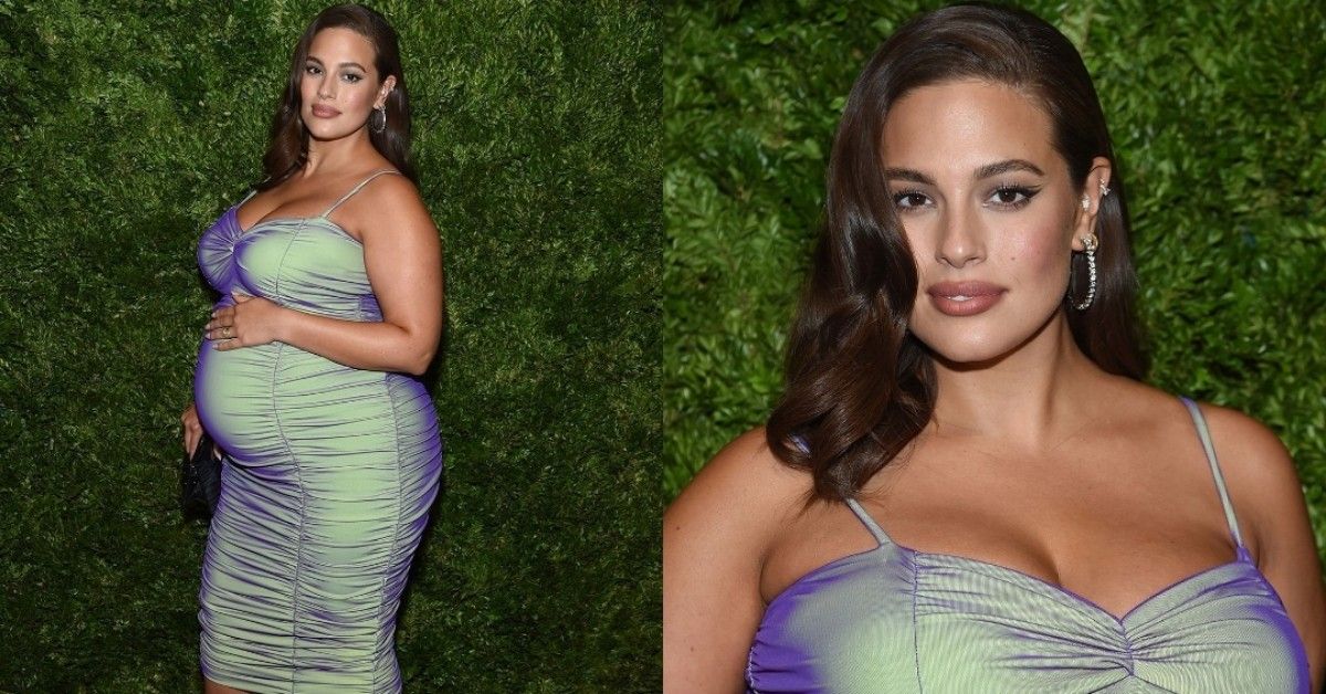 Ashley Graham e il suo bellissimo tubino premaman