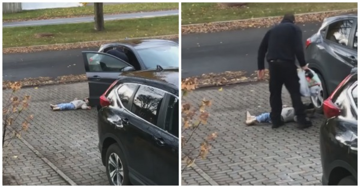 Bambina di 2 anni si rifiuta di camminare. Ecco la geniale idea del papà