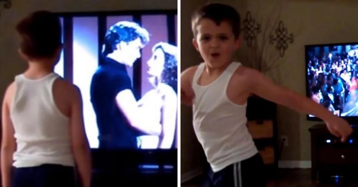 Bambino di 8 anni balla sulle note di Dirty Dancing come Patrick Swayze