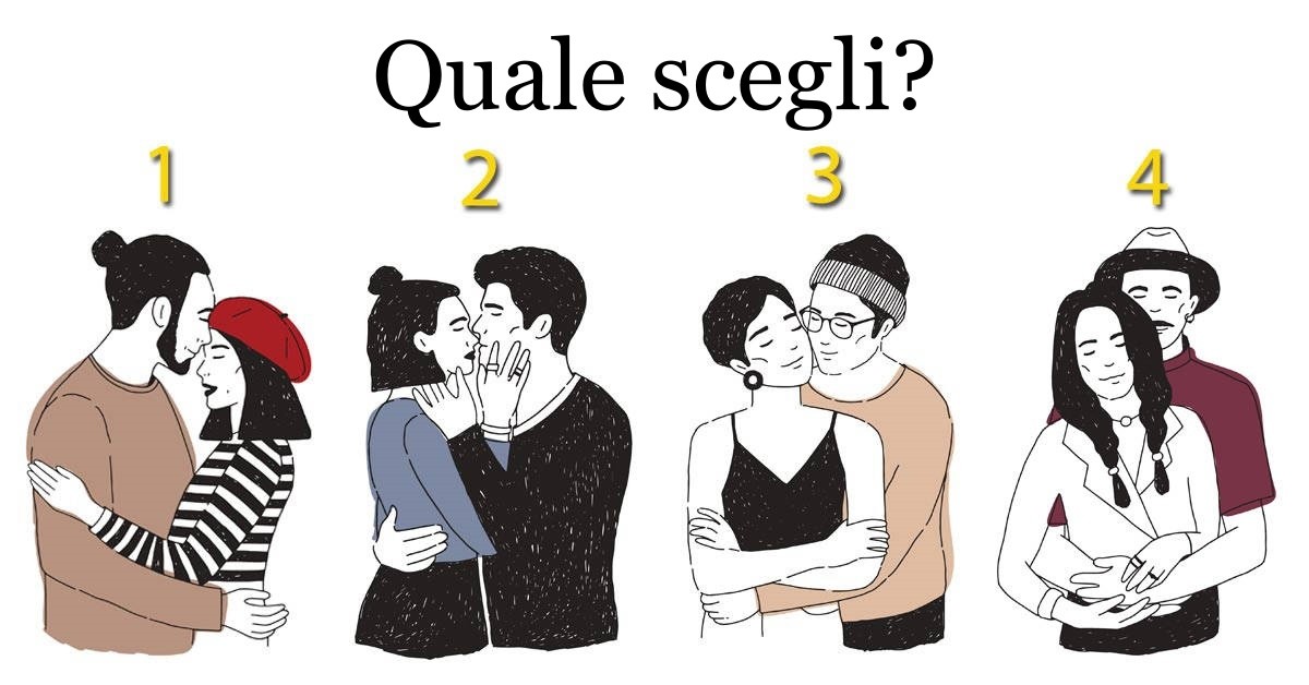 Scegli il tuo abbraccio preferito e scopri ciò che conta di più per te in amore