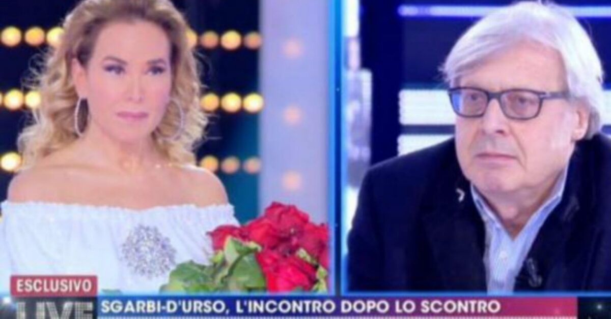 Secondo round tra Barbara D’Urso e Vittorio Sgarbi ieri a Live Non è la D’Urso