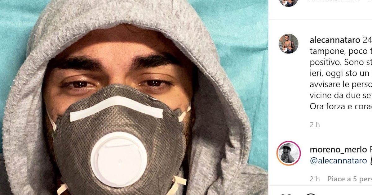 Alessandro Cannataro, ex corteggiatore di Uomini e Donne di Sara Affi Fella, positivo al Coronavirus