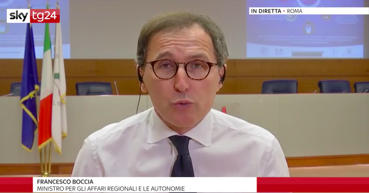 Coronavirus Sky TG 24, Ministro Francesco Boccia: “potrebbero esserci ulteriori restrizioni”