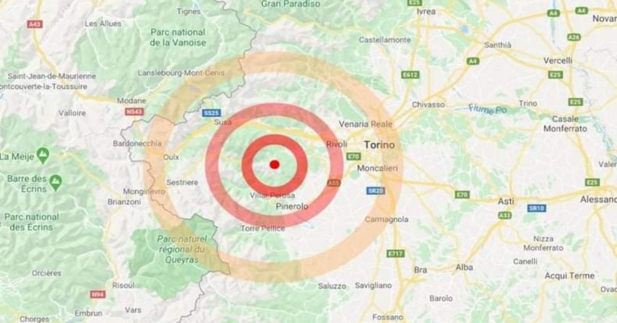 Registrata scossa di terremoto con magnitudo 3,4 a Torino