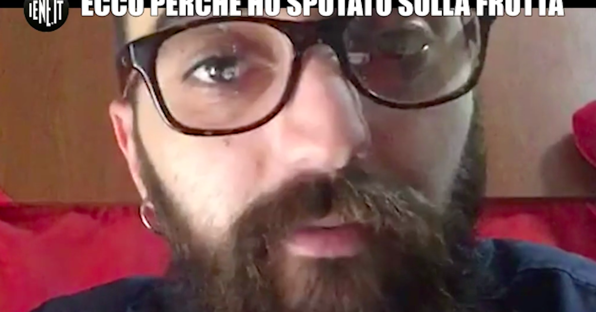 Salvatore a Le Iene: “ecco perché ho sputato sulla frutta”