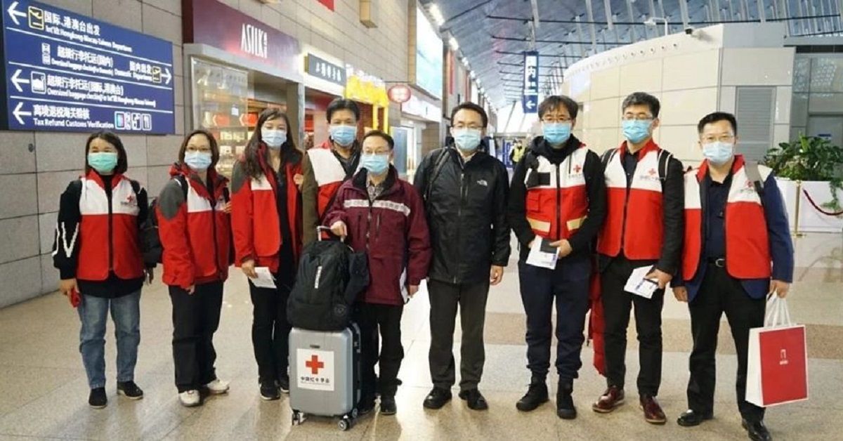 Team di medici cinesi esperti nella lotta al Coronavirus arrivato in Italia